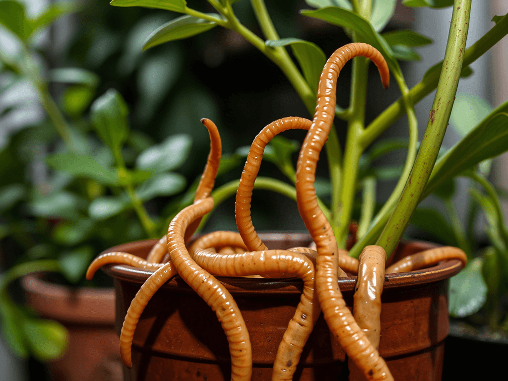 Długie robaki w doniczce – jak się ich pozbyć?