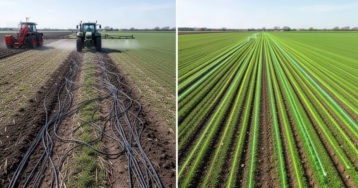 Porównanie przejazdów bez RTK i z RTK