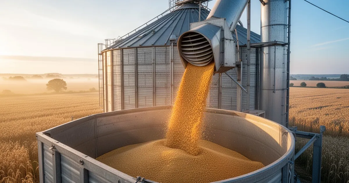 Silos zbożowy z systemem napowietrzania